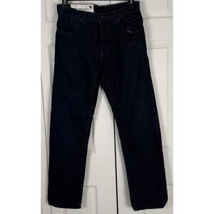 Gap Morrison Jeans Mens 32x32 Blue Denim Button Fly Dark Wash Pigment Dip